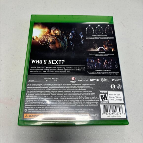 Xbox One: Mortal Kombat X - Preowned - 1832 - Picture 4 of 4